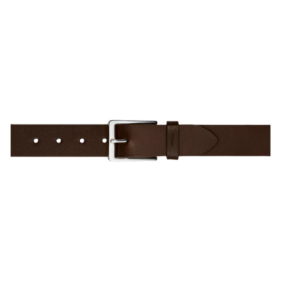 1 1/2" Lightning Bolt Keeper Belt, Deep Brown