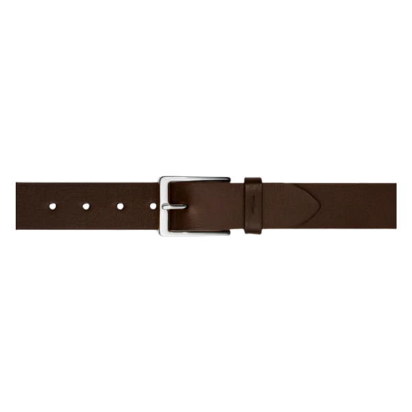 1 1/2" Lightning Bolt Keeper Belt, Deep Brown