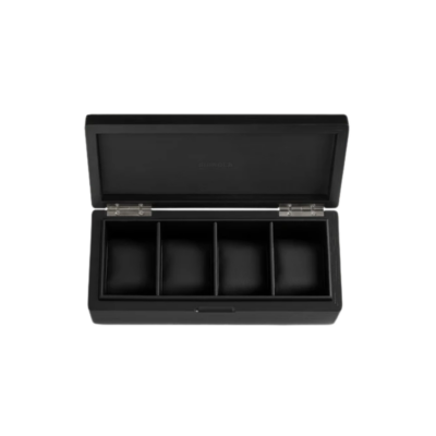 4 Slot Watch Box in Black