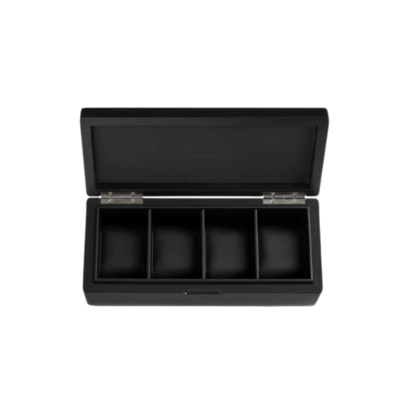 4 Slot Watch Box in Black