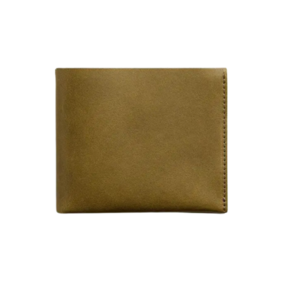 Utility heritage leather bifold wallet