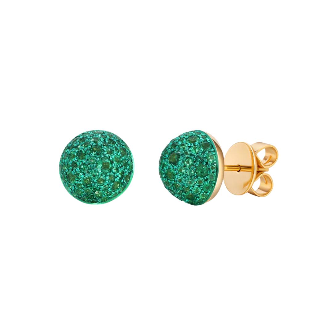 Emerald Bahia Stud Earrings