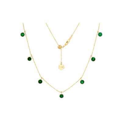 2ct Emerald Floating Necklace