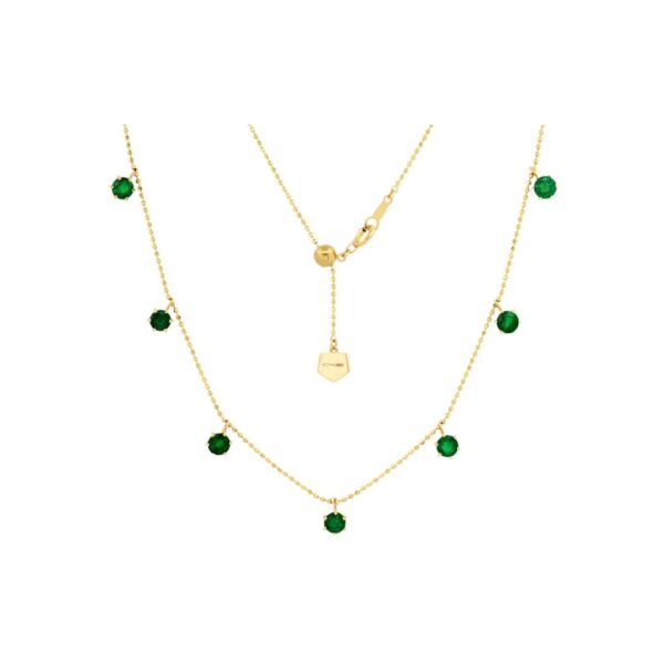 2ct Emerald Floating Necklace