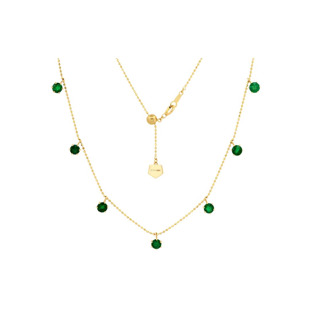 2ct Emerald Floating Necklace
