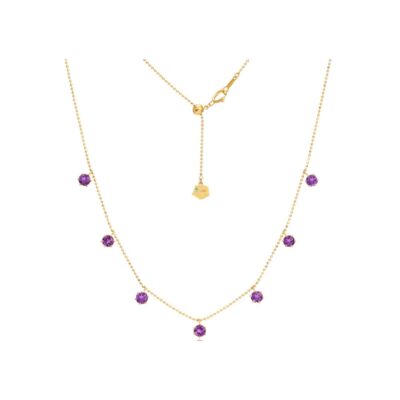 2ct Amethyst Floating Necklace