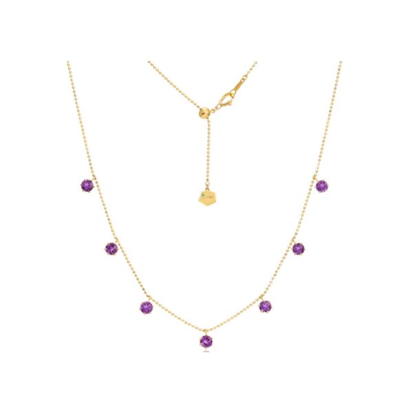 2ct Amethyst Floating Necklace