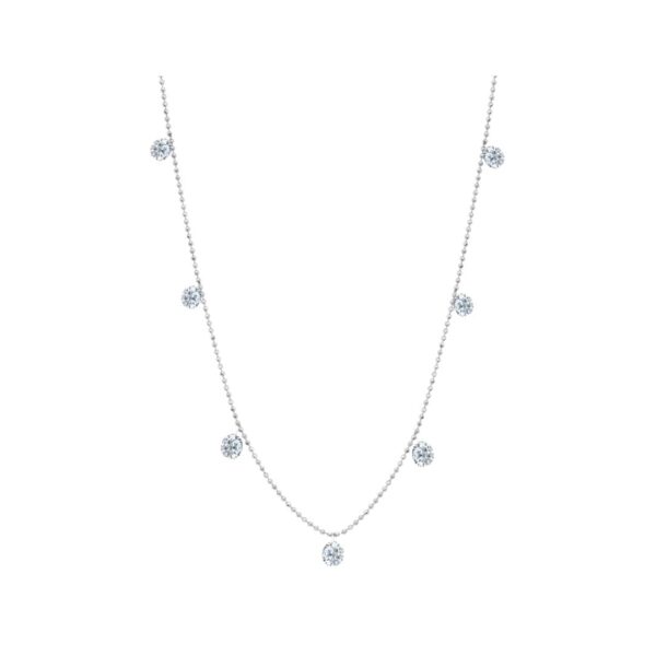 Small Floating Diamond Necklace