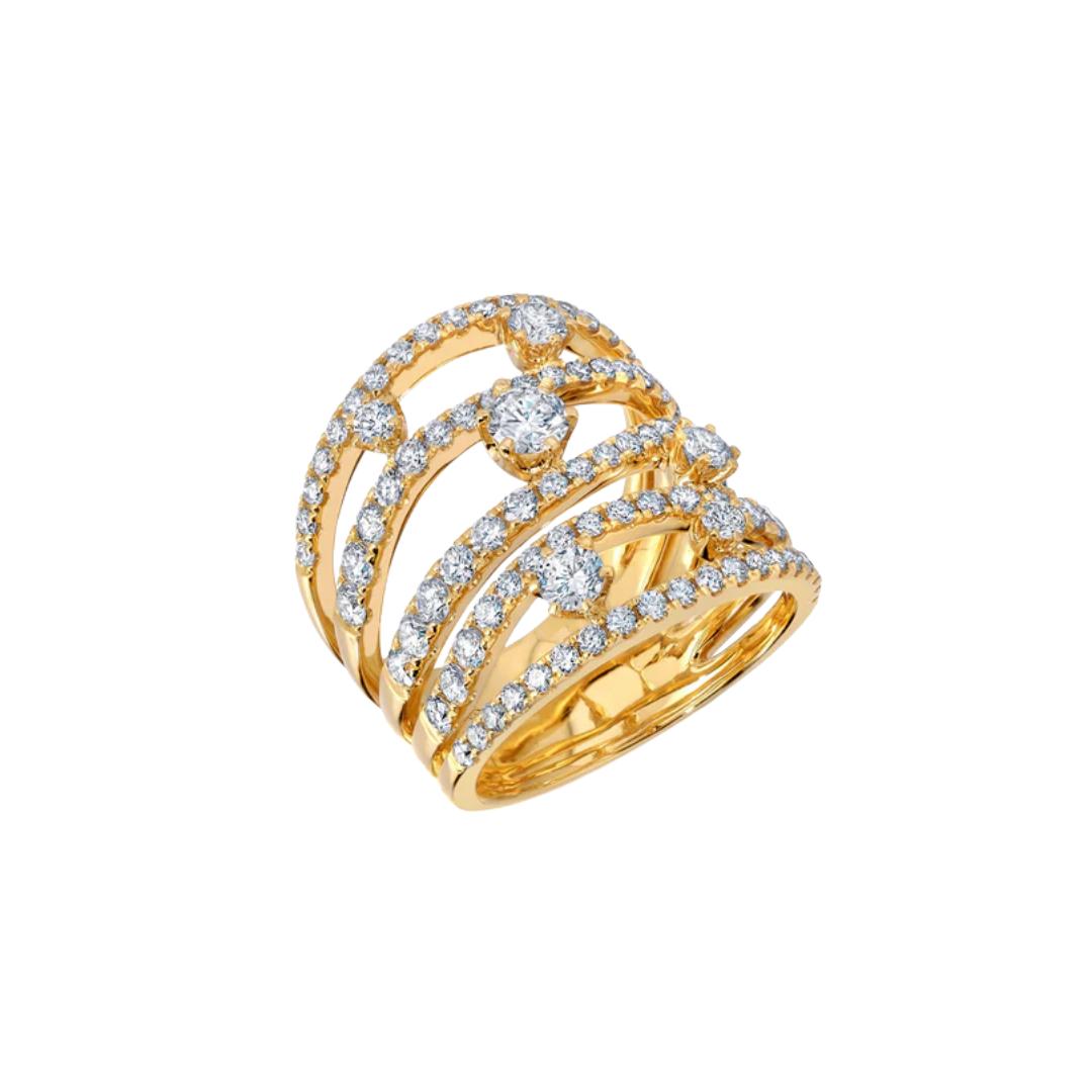 Diamond Rio Cage Ring, Size 7