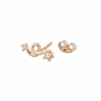 Bea Bongiasca's 9KYG Mini Loop Single Earring with Diamonds