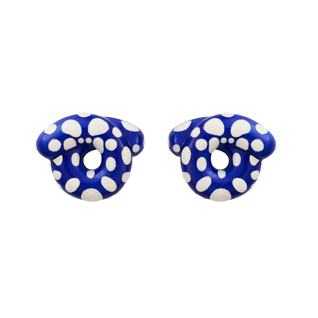 Sterling Silver Tarallo Stingray Earrings with Enamel