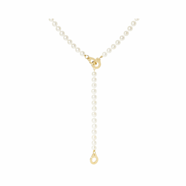 3 Menottes dinh van pearl necklace