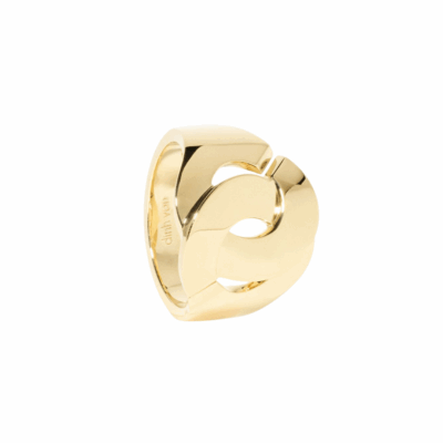 Dinh Van Menottes 18K Yellow Gold Ring, size 7.5