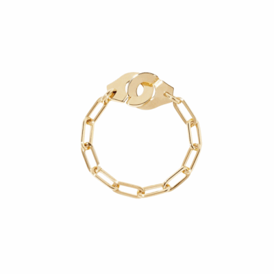 18KYG Menottes R7 Chain Ring