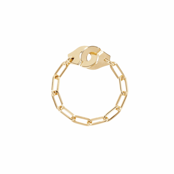 18KYG Menottes R7 Chain Ring