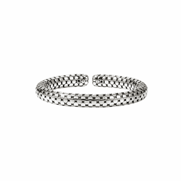 Sterling Silver Dot Flex Cuff Bracelet, size Small