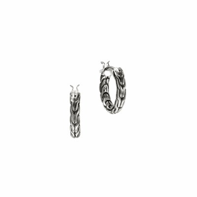 Sterling Silver Essentials 14mm Hoop Earrings
