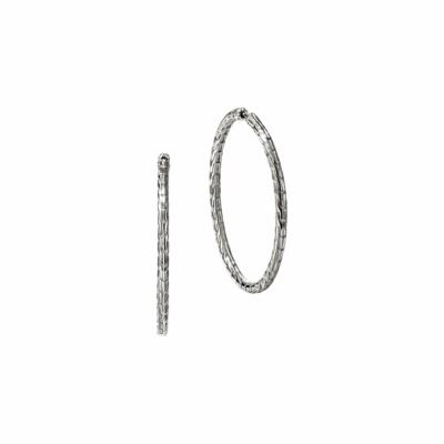 Sterling Silver 39mm Hoop Earrings