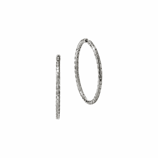 Sterling Silver 39mm Hoop Earrings