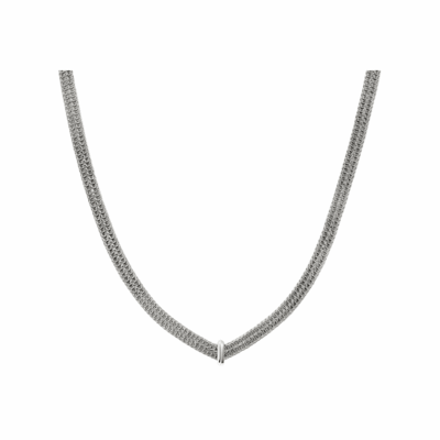 Sterling Silver Icon Link 6mm Necklace, 16"