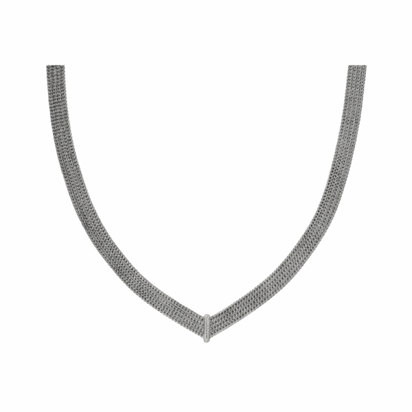 Sterling Silver Icon Link 6mm Necklace, 18"