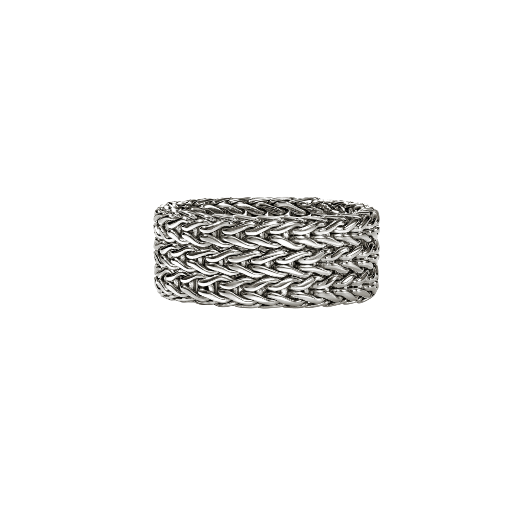 Sterling Silver Icon Link 9mm Ring