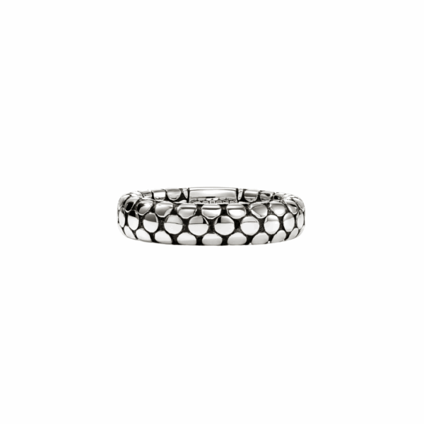 Sterling Silver Dot Band Ring, size 6