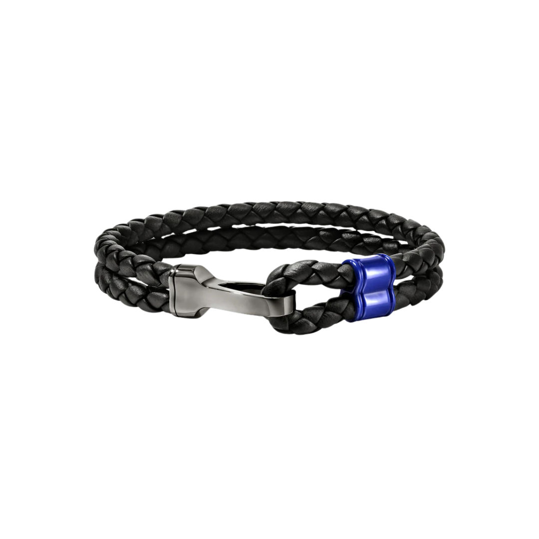 Hook Clasp Double Bracelet, 10MM, size Large
