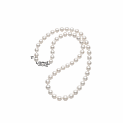 Mikimoto’s 18" Graduated Pearl Strand Necklace