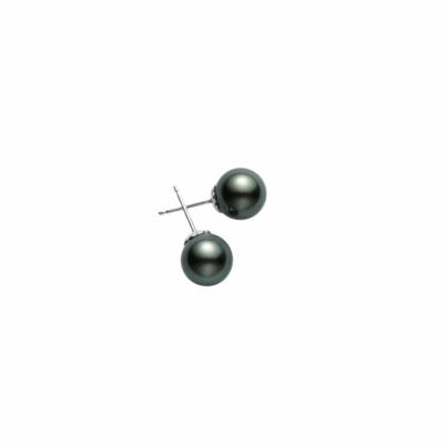 8mm Black South Sea Pearl Stud Earrings