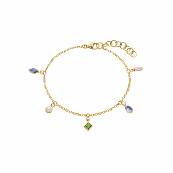 Monica Rich Kosann’s 18K Yellow Gold Points of Light Charm Bracelet.