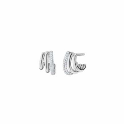 Monica Rich Kosann’s sterling silver Saturn hoop earrings.