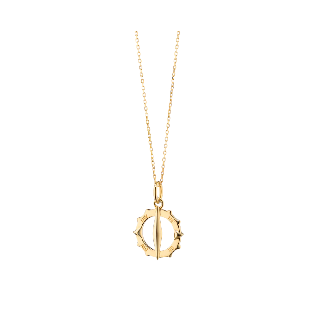 Monica Rich Kosann’s Small Points North Compass Charm.