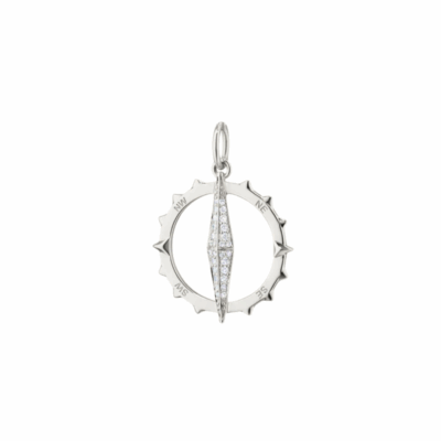 Monica Rich Kosann’s sterling silver Points North Compass.