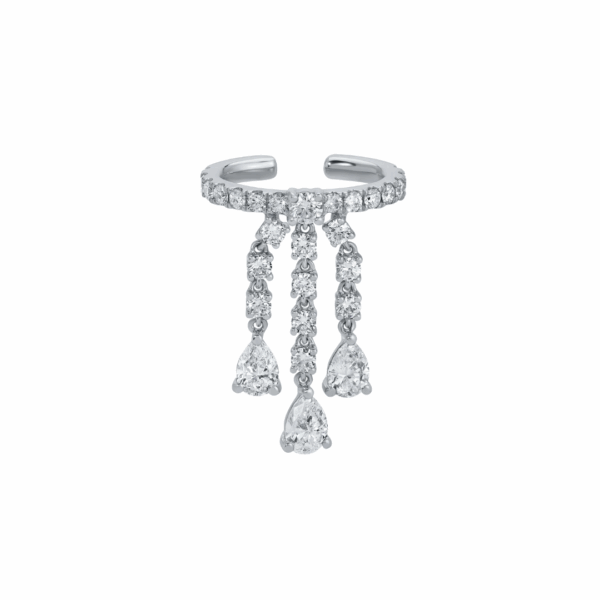 Anita Ko’s 18K white gold fringe ear cuff