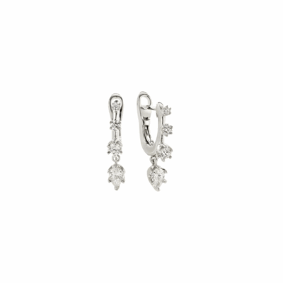 Daystar Large Hoop Diamond Earrings