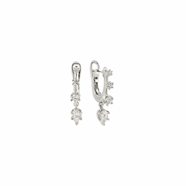 Daystar Large Hoop Diamond Earrings