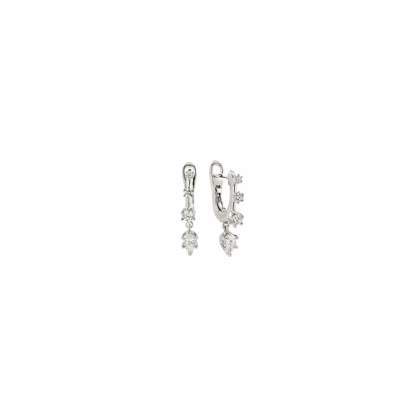 Daystar Small Hoop Diamond Earrings