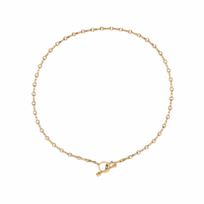 18k yellow gold Small Motif Double Link Toggle Chain