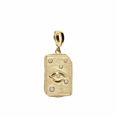 18K Yellow Gold Guardian Medium Relic Coin Charm