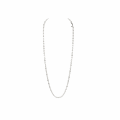 32" Akoya Cultured Pearl Strand Necklace – 18K White Gold Clasp