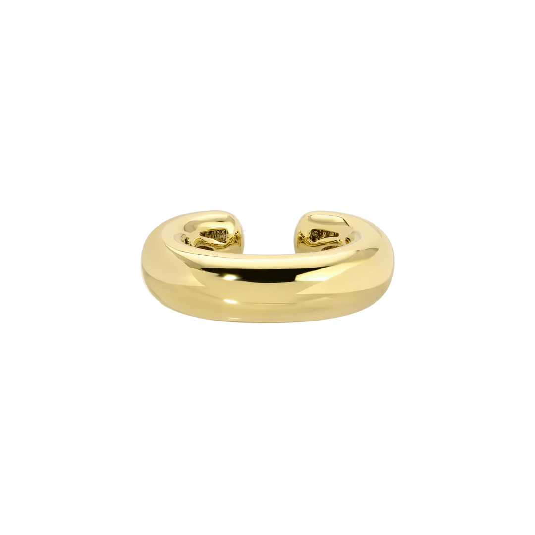 18k Yellow Gold Plain Cosmo Ear Cuff