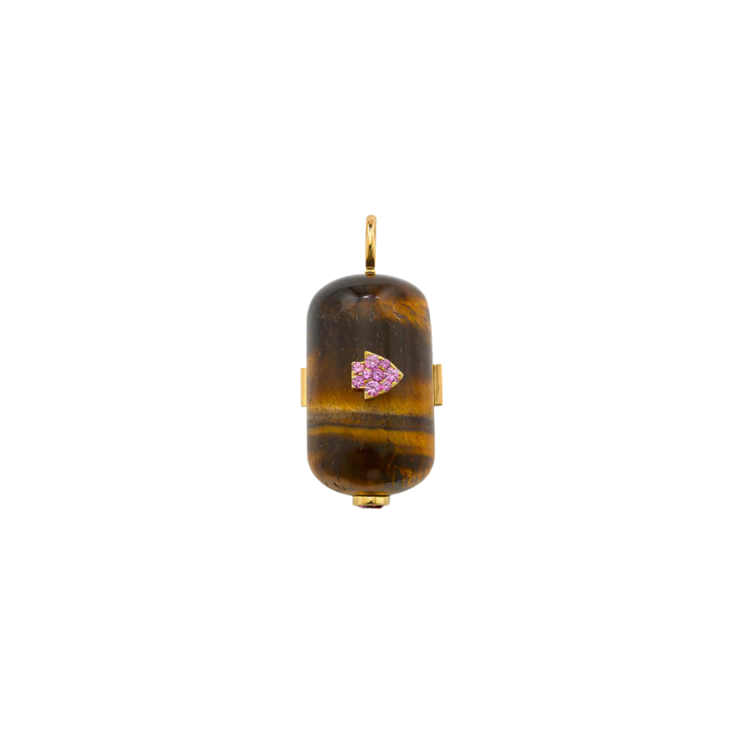 Tiger's Eye Stereo pendant