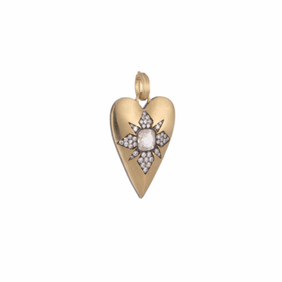 Sylva & Cie’s Gilded Age Diamond Heart Pendant