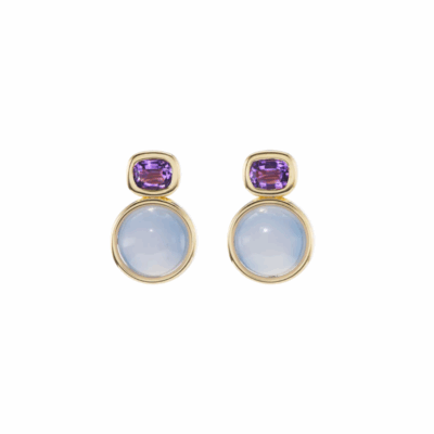 Brent Neale 18K yellow gold marker earrings