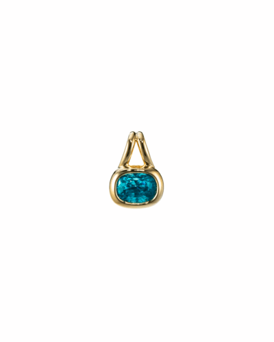 SliNecklaceee Oak Rectangle Pendant