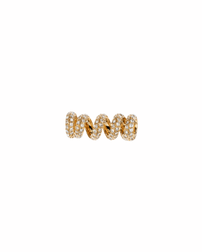 18KYG Diamond Slinkee Bumper Pendant