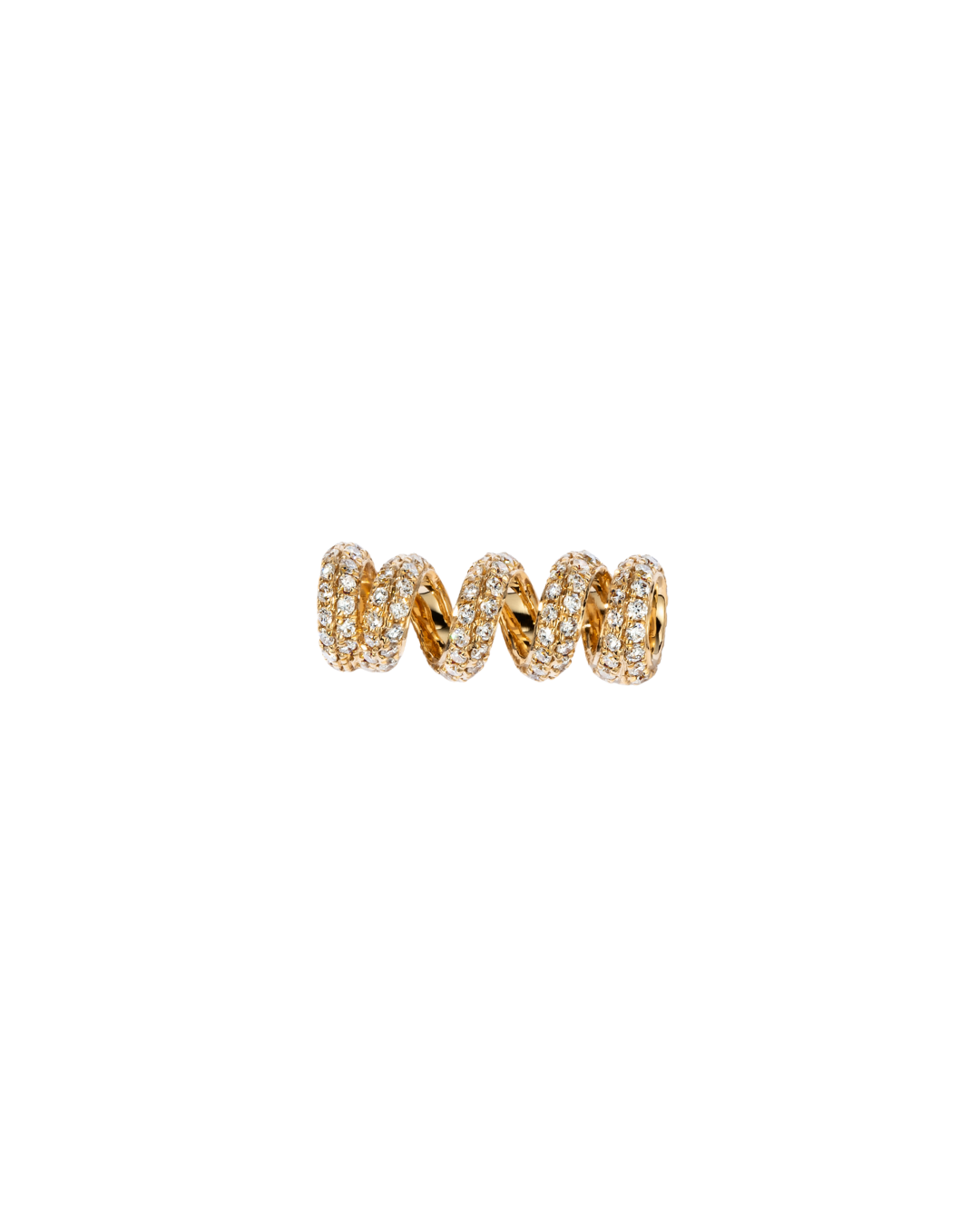 18KYG Diamond Slinkee Bumper Pendant