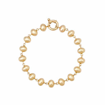 14KYG Bubble Link Chain Bracelet