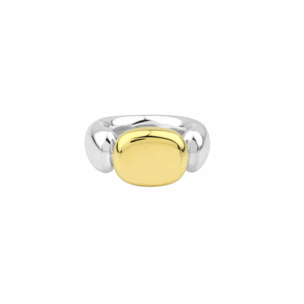 Kloto  Ton Ring in 18K Yellow Gold & Sterling Silver  Size 7.5